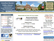 Tablet Screenshot of bournelibrary.org